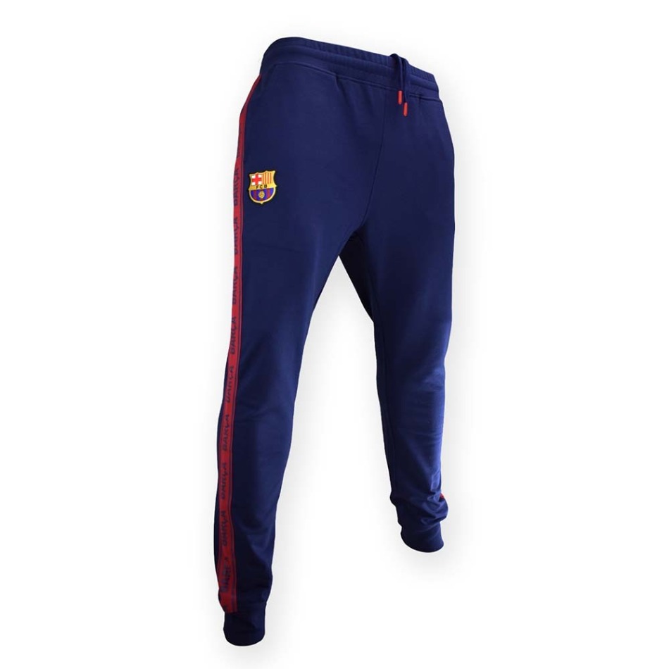 FC Barcelona pánské tepláky Stripe navy - FC Barcelona kalhoty, soupravy