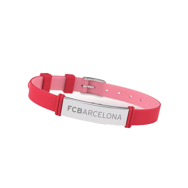 FC Barcelona silikonový náramek fashion coral