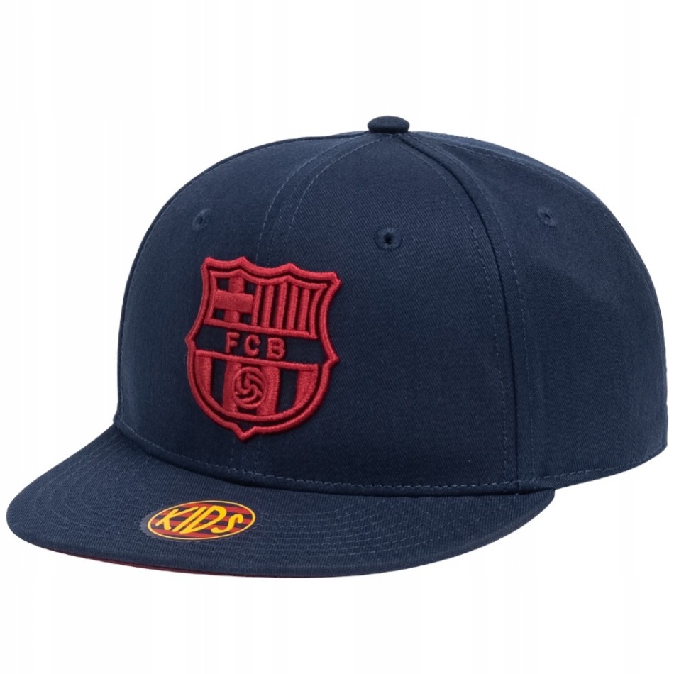 FC Barcelona dětská čepice flat kšiltovka Rap marine - FC Barcelona kšiltovky, čepice, rukavice