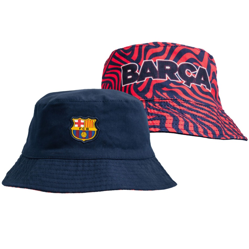 FC Barcelona klobouk reversible navy and red - FC Barcelona kšiltovky, čepice, rukavice