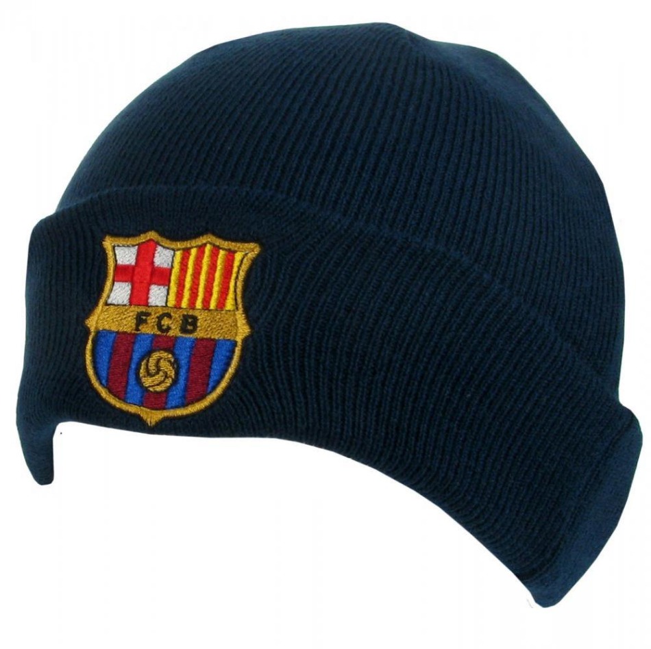 FC Barcelona zimní čepice Navy Cuff - FC Barcelona kšiltovky, čepice, rukavice
