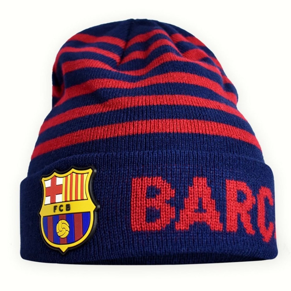 FC Barcelona zimní čepice stripe