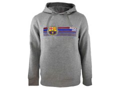 FC Barcelona pánská mikina s kapucí Fast Grey