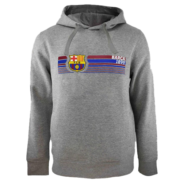 FC Barcelona pánská mikina s kapucí Fast Grey