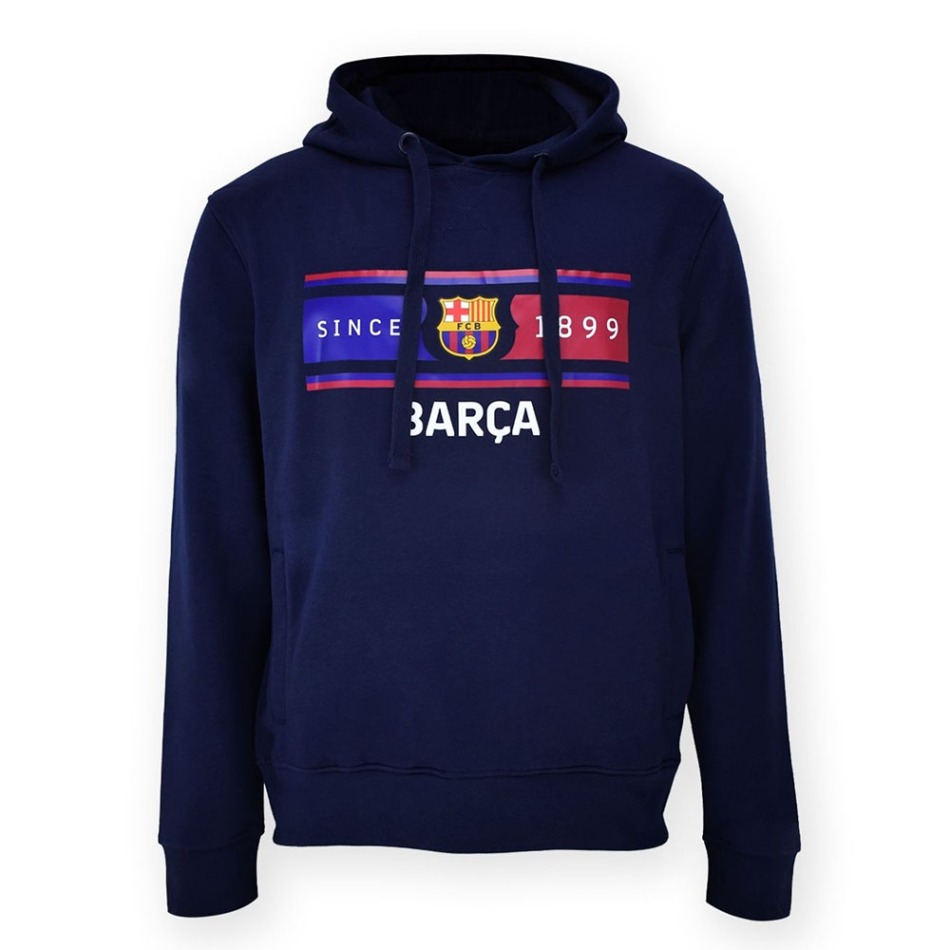 FC Barcelona pánská mikina s kapucí Return navy