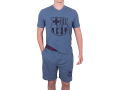Pyžamo BARCELONA FC Short Blue Marl