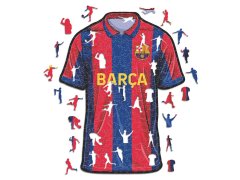 FC Barcelona dřevěné puzzle Jersey 500 pcs