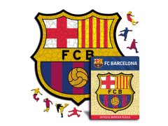 FC Barcelona dřevěné puzzle Crest 500 pcs