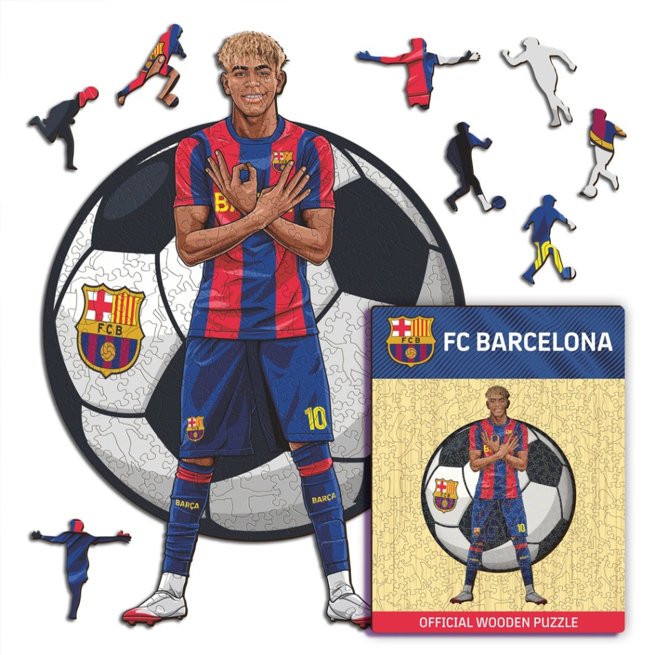 FC Barcelona dřevěné puzzle Yamal NEW 500 pcs