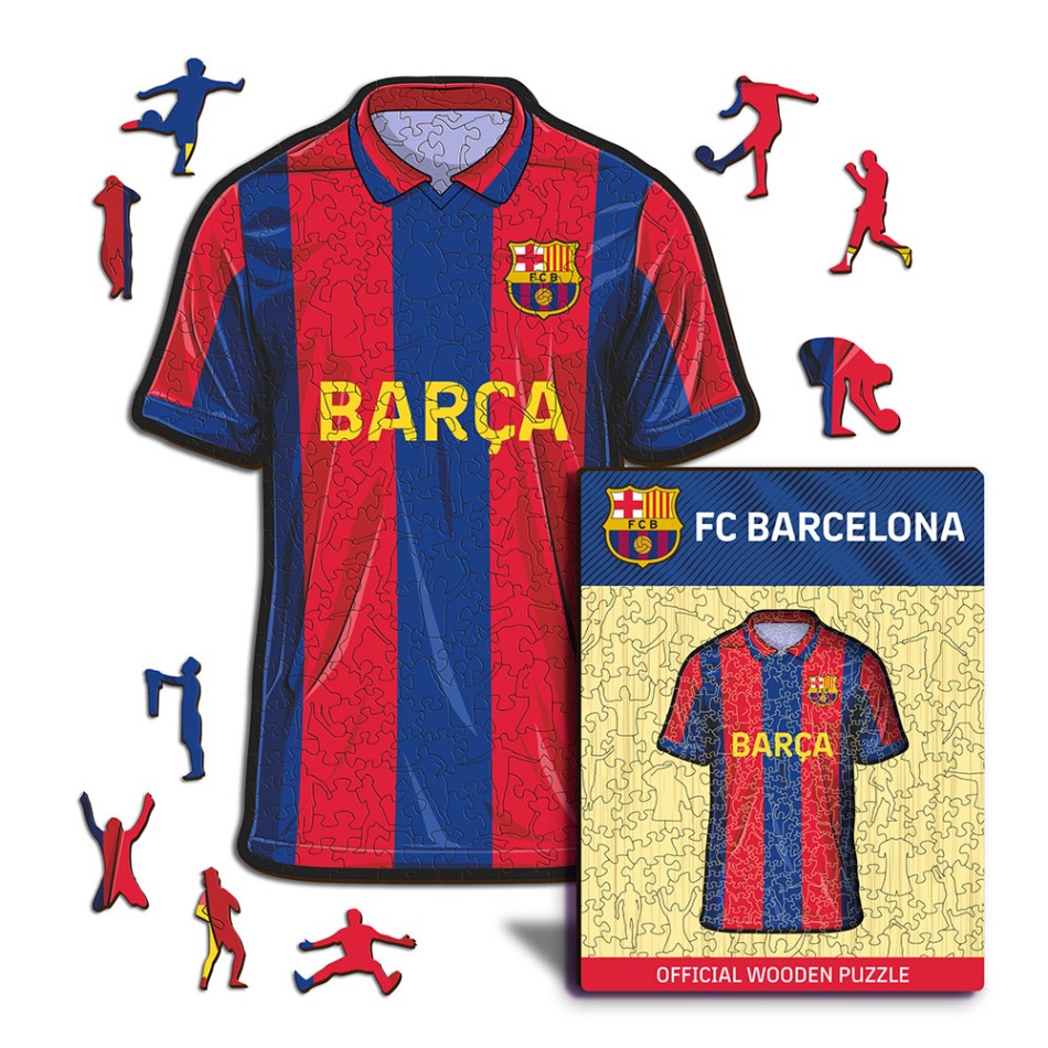 FC Barcelona dřevěné puzzle Jersey 500 pcs