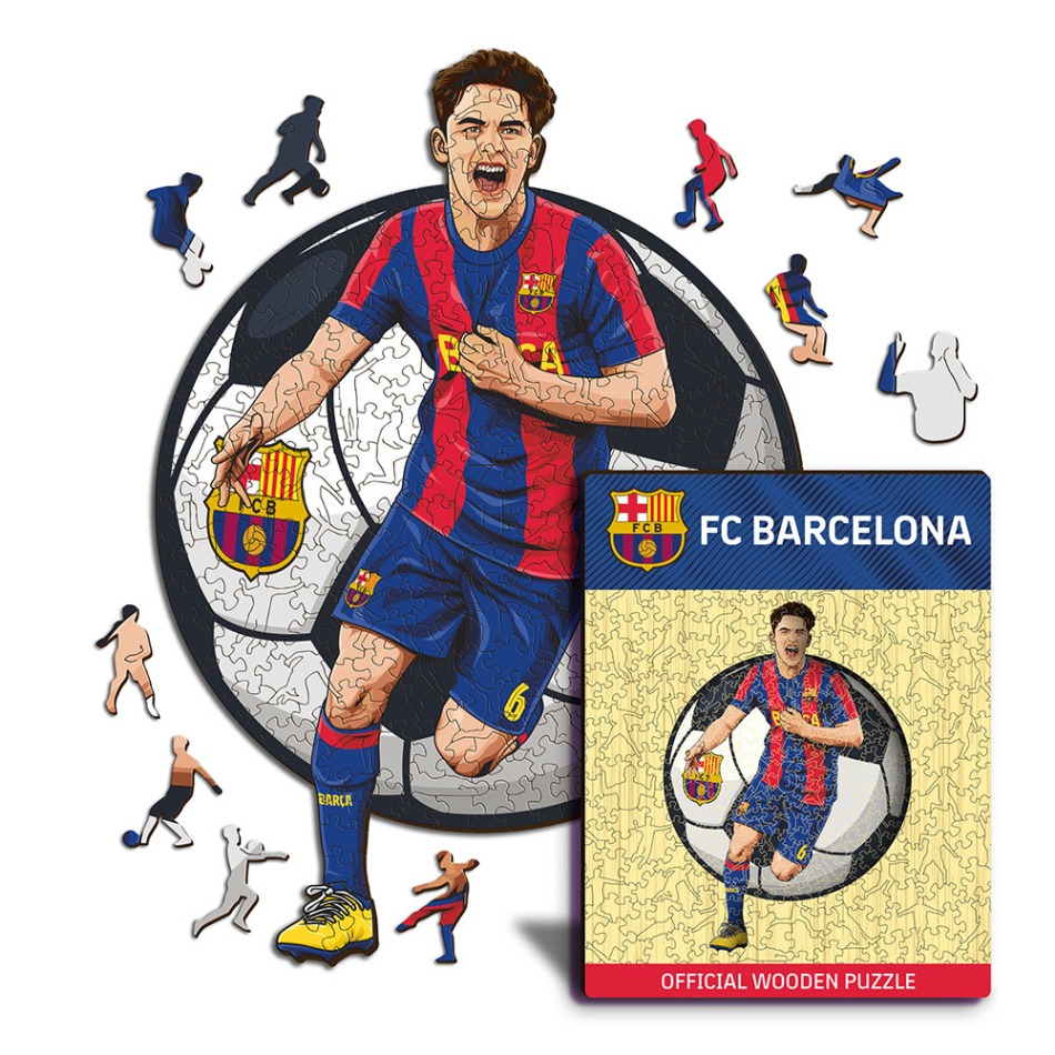 FC Barcelona dřevěné puzzle Gavi 150 pcs - FC Barcelona ostatní suvenýry