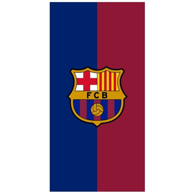 FC Barcelona osuška half - FC Barcelona povlečení, ručníky, deky