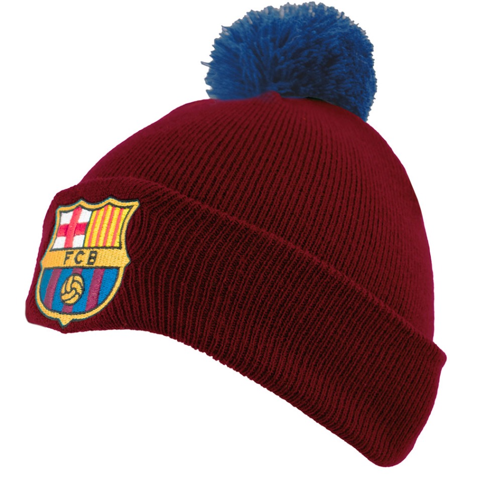 FC Barcelona zimní čepice Red Ski - FC Barcelona šály, čepice, rukavice