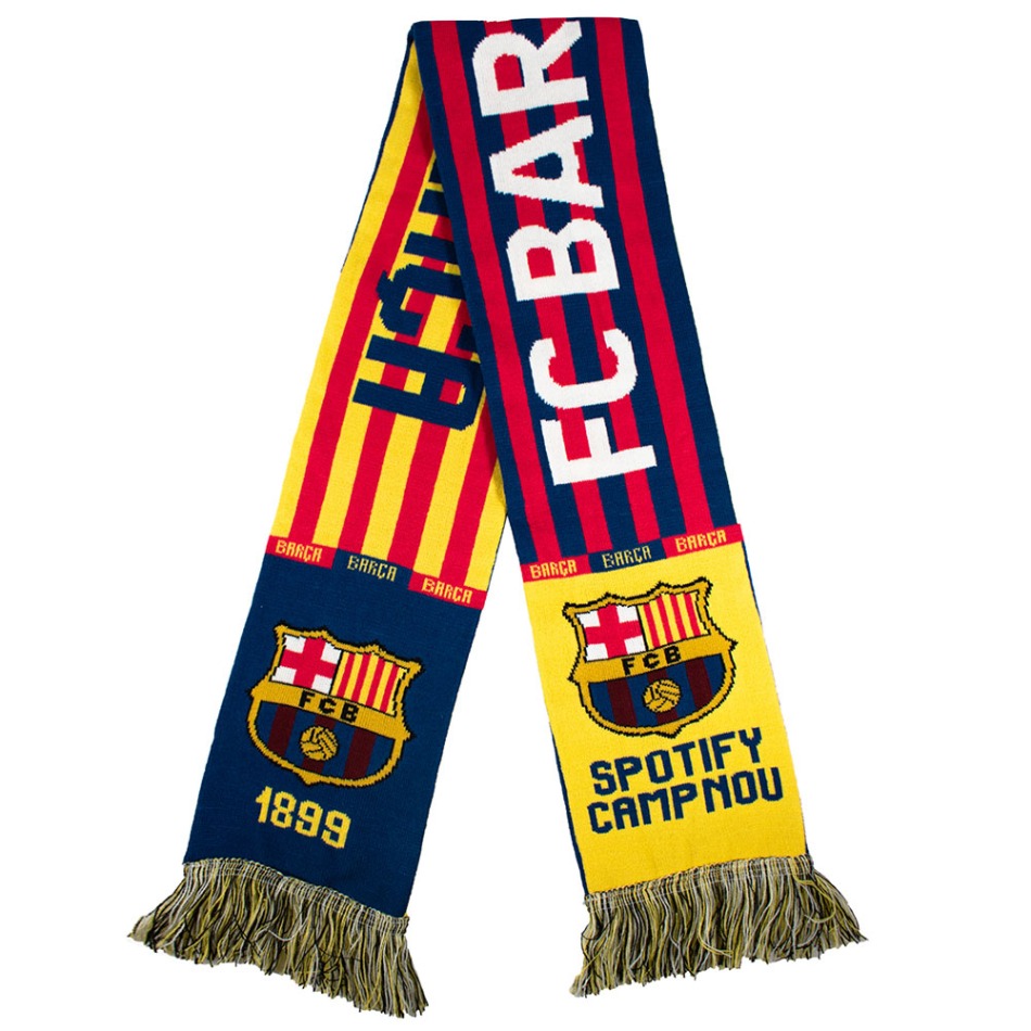 FC Barcelona zimní šála Camp Nou - FC Barcelona šály, čepice, rukavice