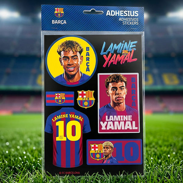 FC Barcelona samolepky Lamine Yamal - FC Barcelona školní a&nbsp;kancelářské potřeby