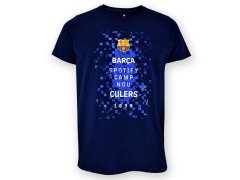 FC Barcelona pánské tričko Logos navy