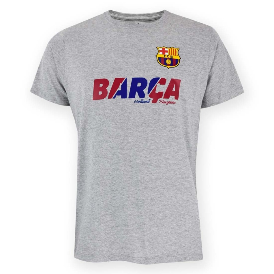 FC Barcelona pánské tričko Sentiment grey - FC Barcelona trička, polo trička, košile