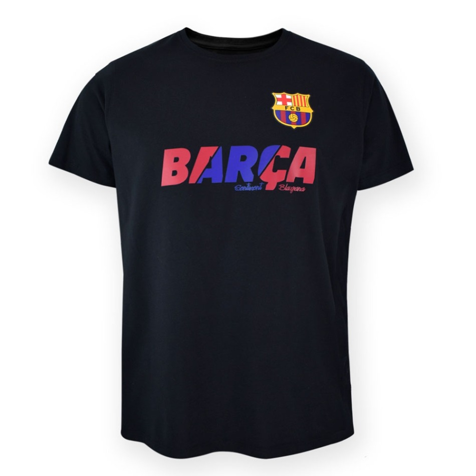 FC Barcelona pánské tričko Sentiment black - FC Barcelona trička, polo trička, košile