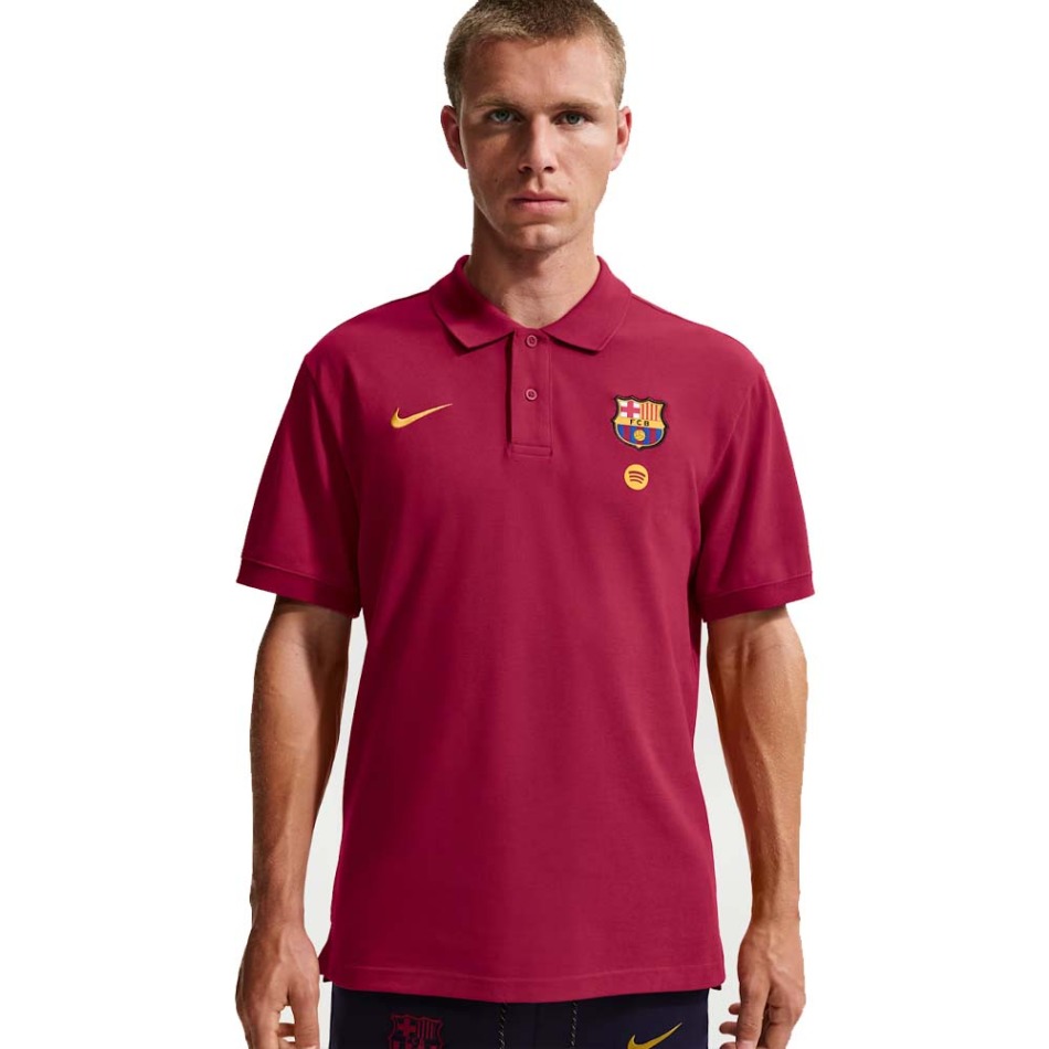 Polo BARCELONA FC Club Crest red - trička, polo trička, košile