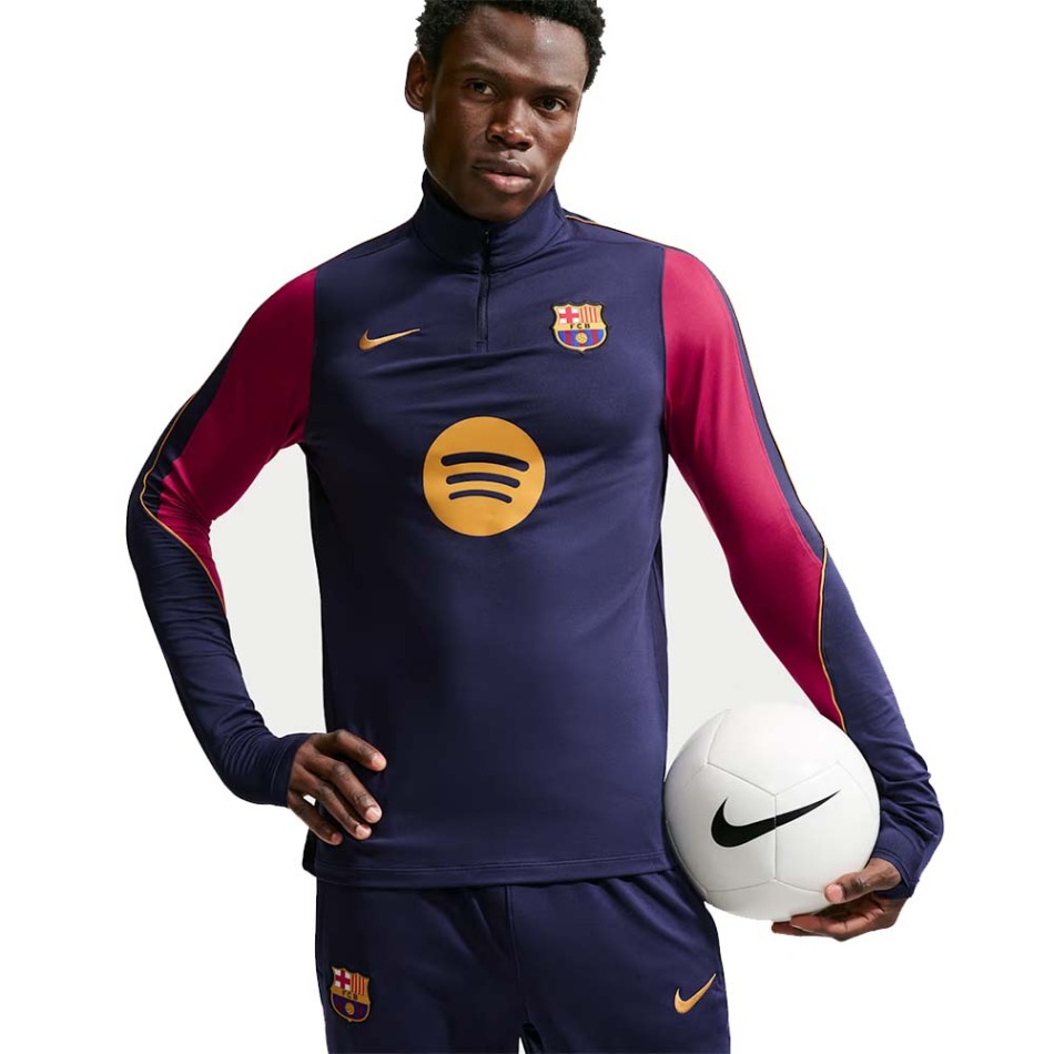 Tréninkový top BARCELONA FC Strike navy - trička, polo trička, košile