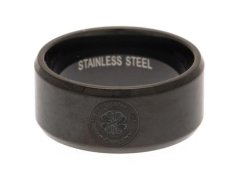 FC Celtic prsten Black IP Plated Ring Small