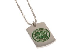 FC Celtic řetízek na krk se psí známkou Enamel Crest Dog Tag & Chain