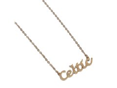FC Celtic přívěšek na krk Gold Plated Name Dropper Necklace
