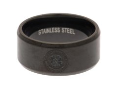 FC Celtic prsten Black IP Plated Ring Small