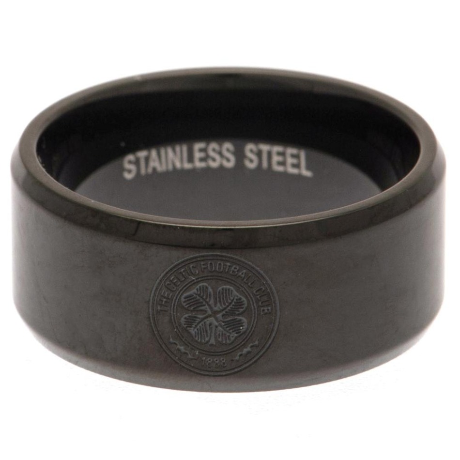 FC Celtic prsten Black IP Ring Medium