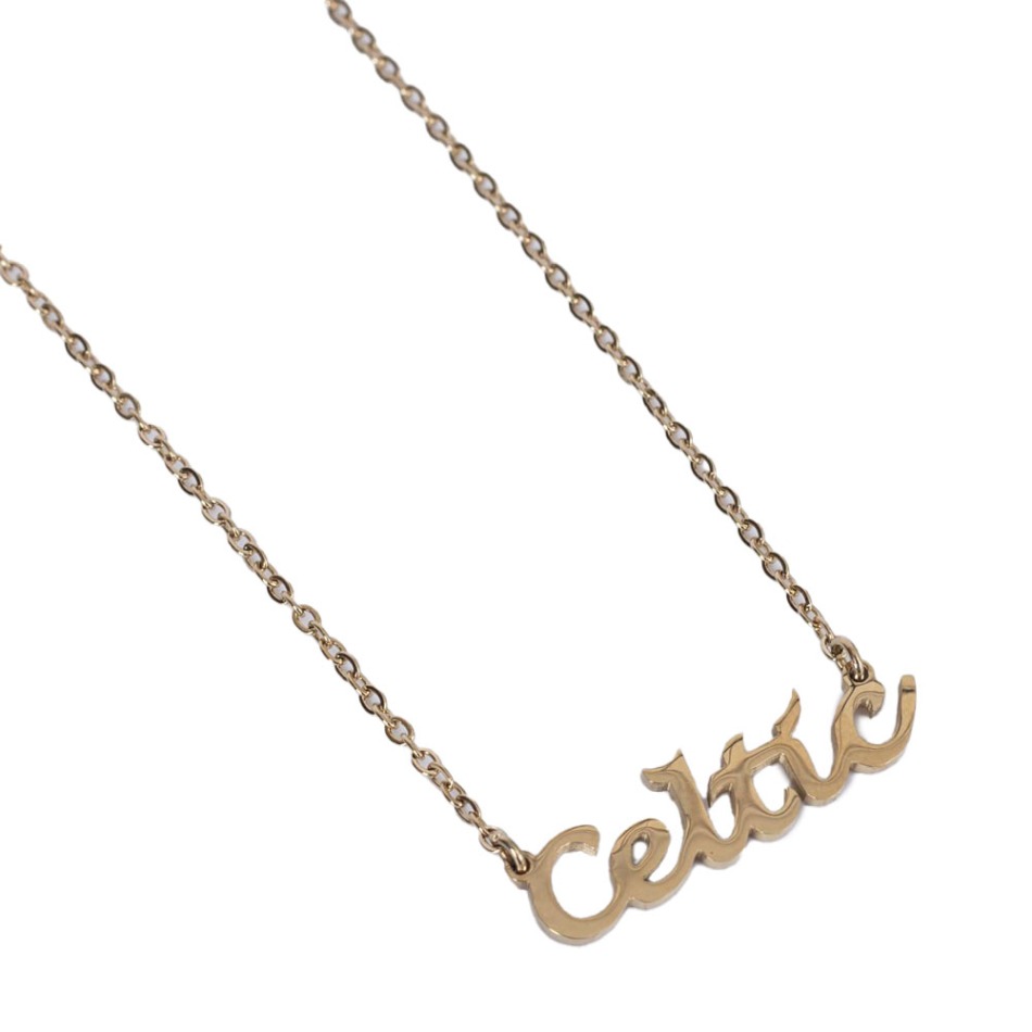 FC Celtic přívěšek na krk Gold Plated Name Dropper Necklace - FC Celtic klíčenky, náramky, šperky