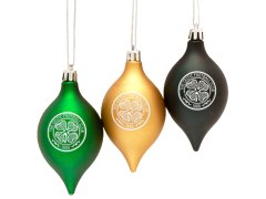 FC Celtic vánoční ozdoby 3pk vintage baubles