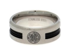 FC Celtic prsten Black Inlay Medium