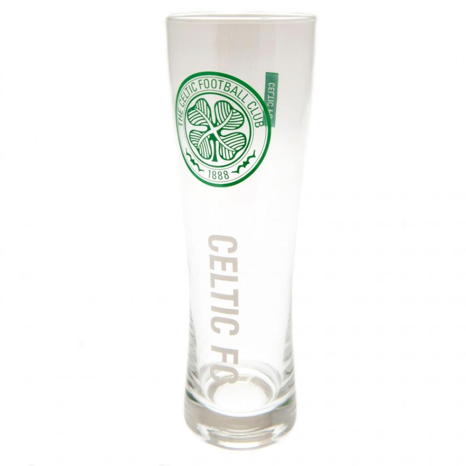 FC Celtic sklenice Tall Beer Glass inscription - FC Celtic sklenice, hrníčky, misky