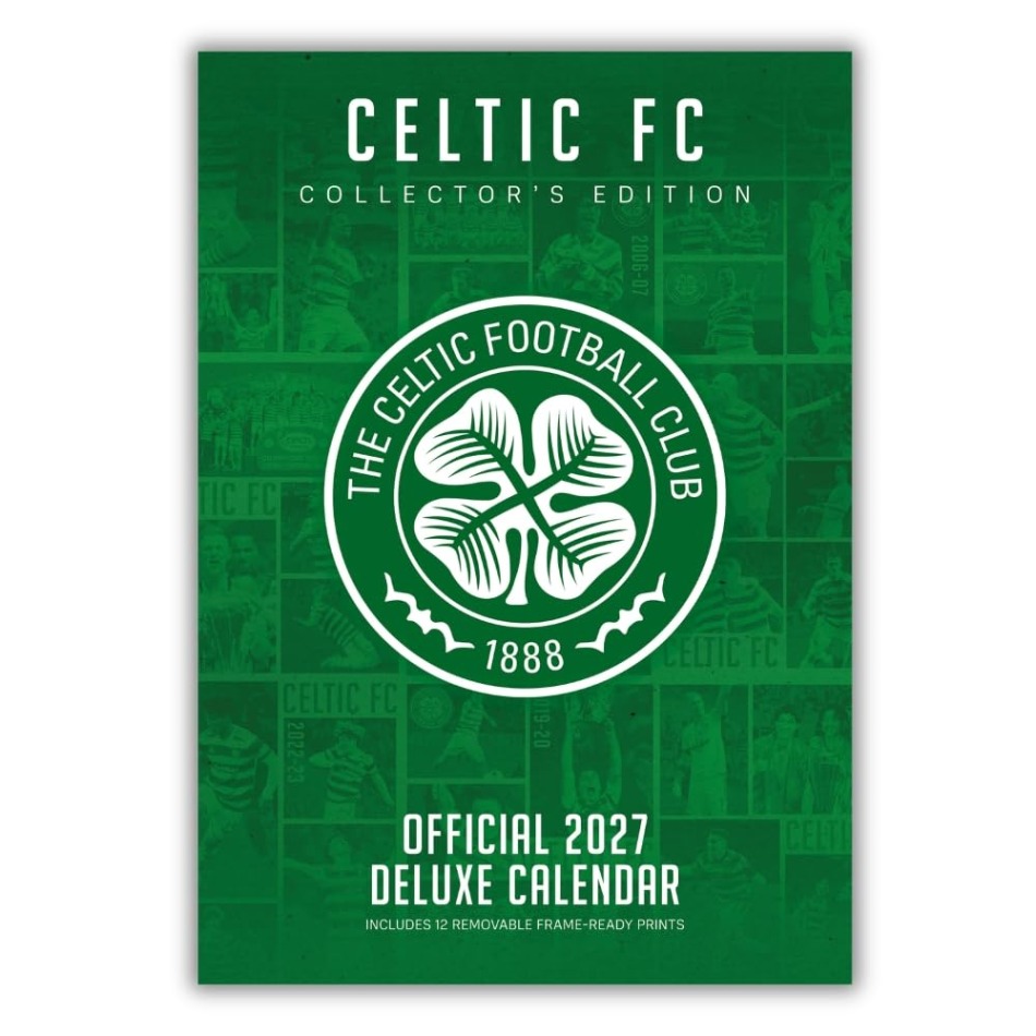 FC Celtic kalendář Deluxe 2027 - FC Celtic vlajky, plakáty