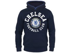 FC Chelsea dětská mikina s kapucí Hoody navy