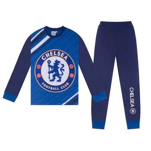 FC Chelsea dětské pyžamo Long royal - FC Chelsea dětské oblečení