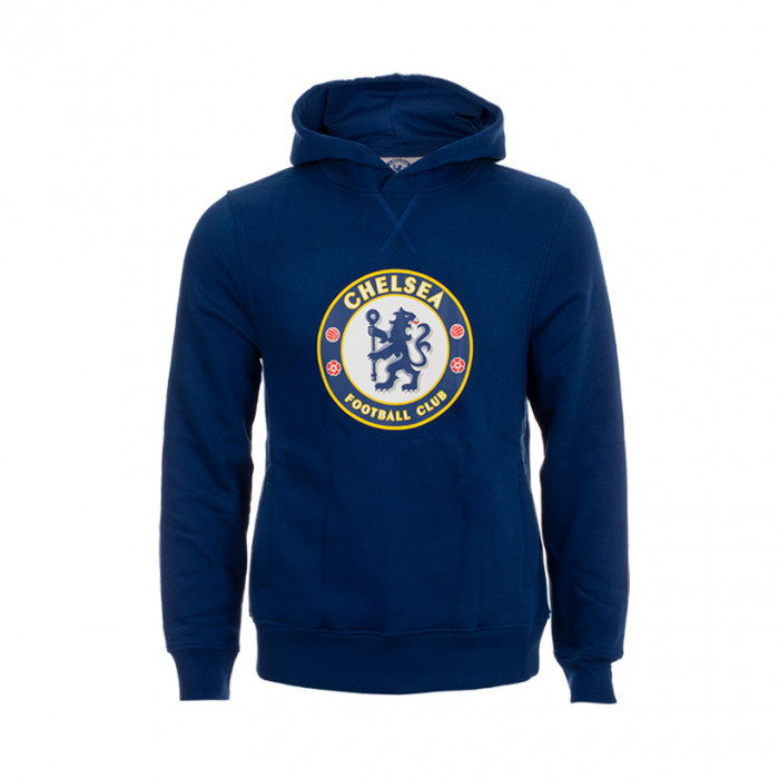 FC Chelsea dětská mikina s&nbsp;kapucí No1 navy - FC Chelsea dětské oblečení