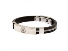 FC Chelsea silikonový náramek Silver Inlay Silicone Bracelet