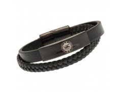 FC Chelsea kožený náramek Black IP Leather Bracelet