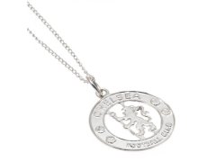 FC Chelsea řetízek na krk s přívěškem Sterling Silver Pendant & Chain CR