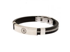 FC Chelsea silikonový náramek Silver Inlay Silicone Bracelet
