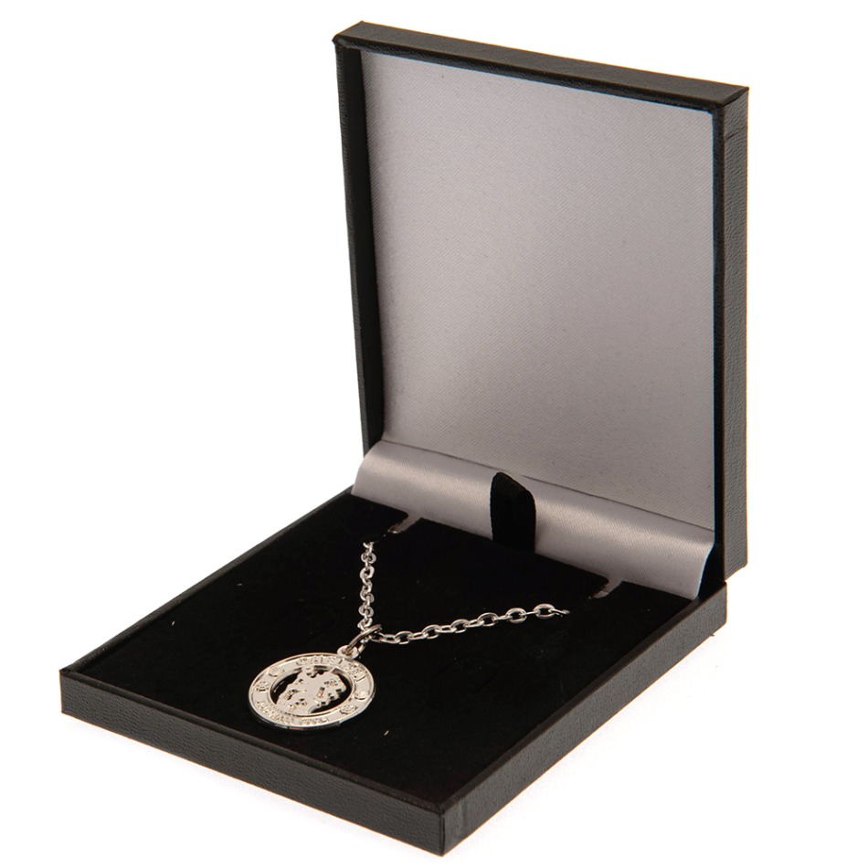 FC Chelsea přívěšek na krk Silver Plated Boxed Pendant CR - FC Chelsea klíčenky, náramky, šperky