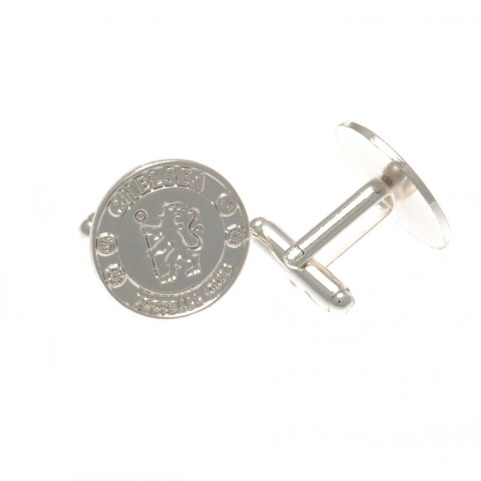 FC Chelsea manžetové knoflíčky Silver Plated Cufflinks CR - FC Chelsea klíčenky, náramky, šperky