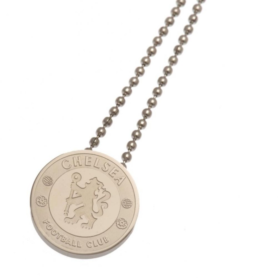 FC Chelsea řetízek na krk s&nbsp;přívěškem Stainless Steel Pendant & Chain - FC Chelsea klíčenky, náramky, šperky