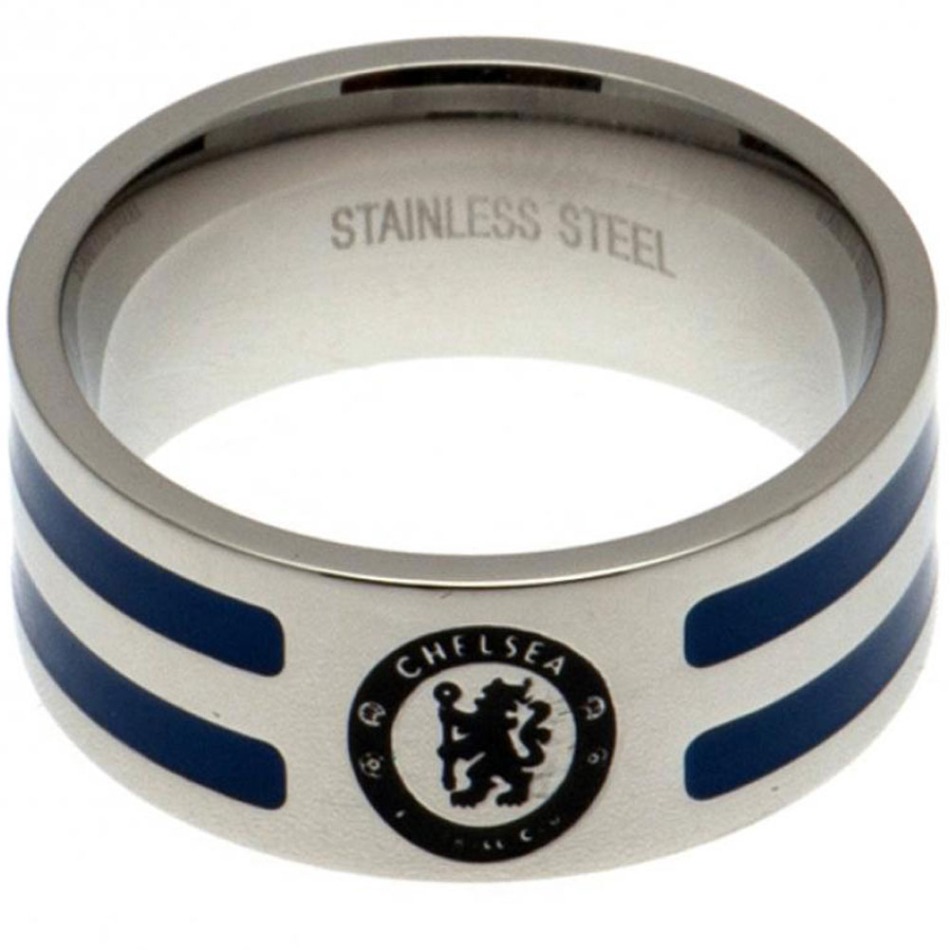 FC Chelsea prsten Colour Stripe Ring Medium - FC Chelsea klíčenky, náramky, šperky