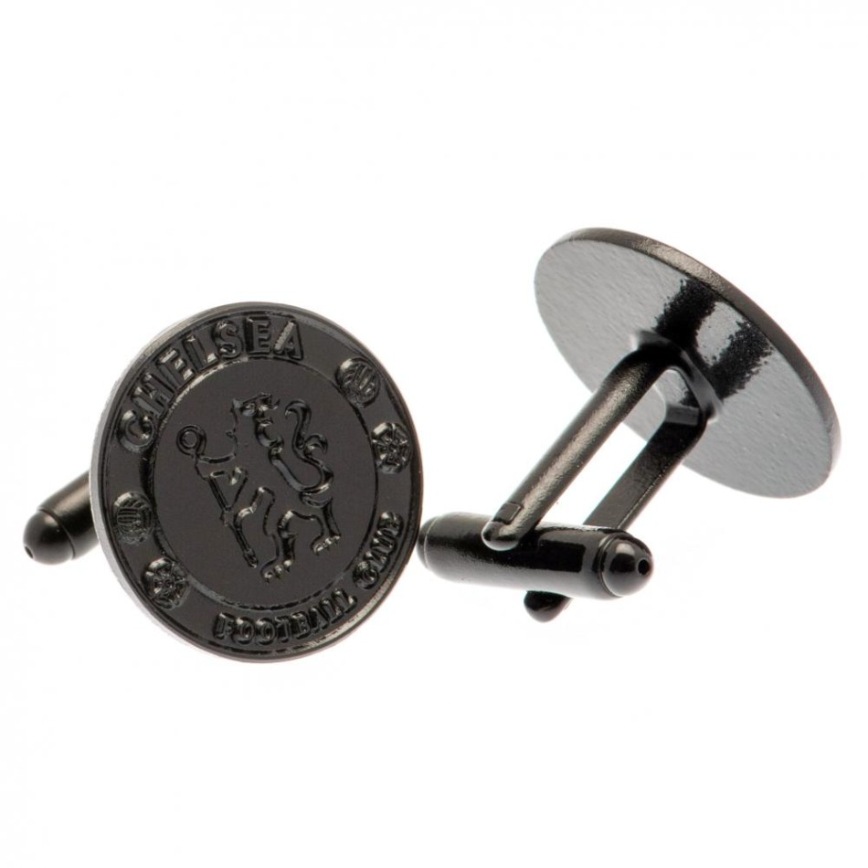 FC Chelsea manžetové knoflíčky Black IP Cufflinks - FC Chelsea klíčenky, náramky, šperky