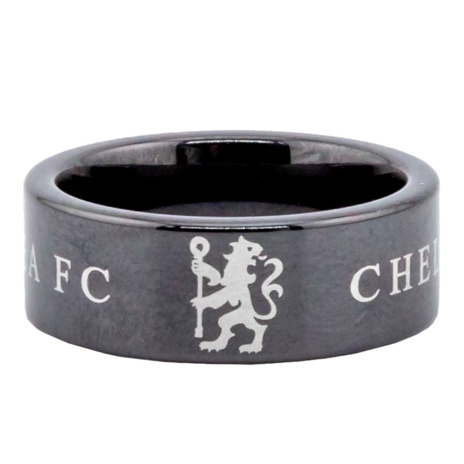 FC Chelsea prsten Black Ceramic Ring Large - FC Chelsea klíčenky, náramky, šperky