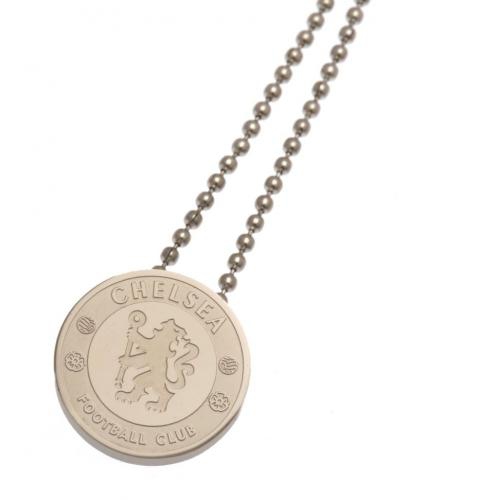 FC Chelsea řetízek na krk s&nbsp;přívěškem Stainless Steel Pendant & Chain - FC Chelsea klíčenky, náramky, šperky