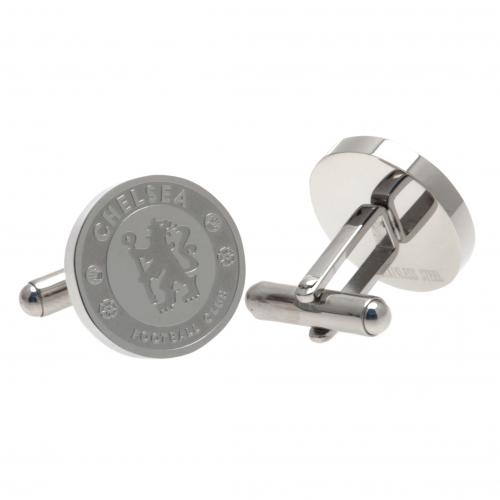 FC Chelsea manžetové knoflíčky Stainless Steel Cufflinks CR - FC Chelsea klíčenky, náramky, šperky