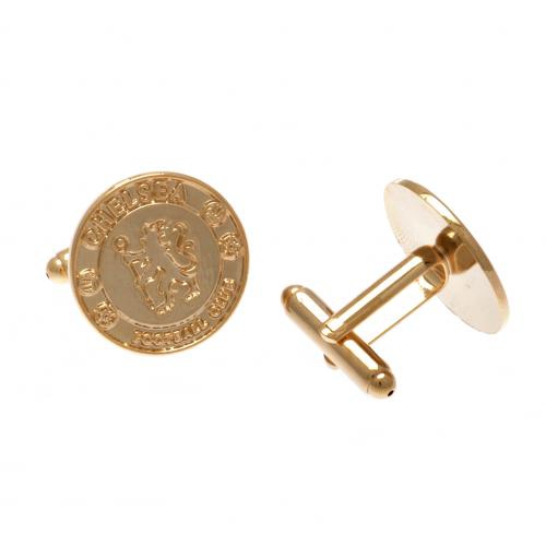 FC Chelsea manžetové knoflíčky Gold Plated Cufflinks - FC Chelsea klíčenky, náramky, šperky